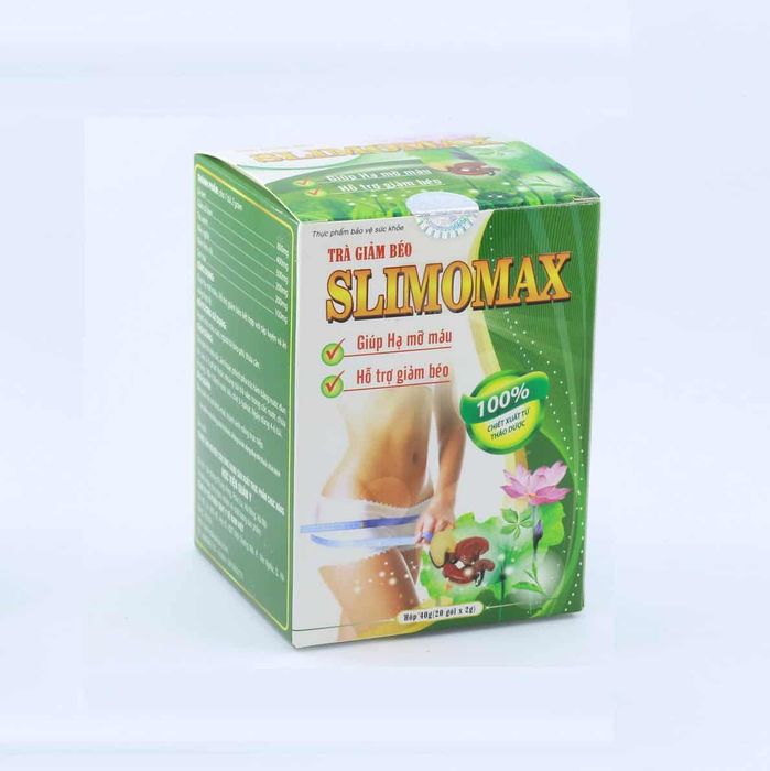 Hình ảnh Trà Slimomax Học Viện Quân Y - Bao bì chính hãng đạt chuẩn Bộ Quốc Phòng