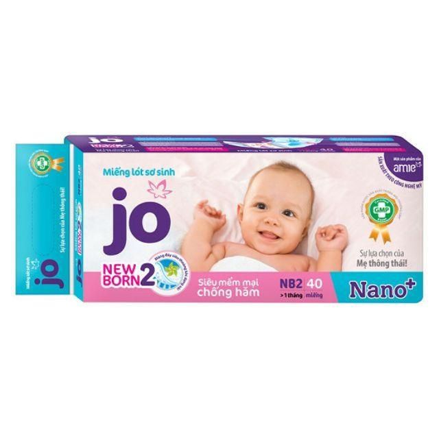 Miếng Lót Sơ Sinh Jo Newborn - Hình ảnh 1: Thiết kế thông minh với công nghệ kháng khuẩn Nano, bảo vệ toàn diện cho làn da bé yêu