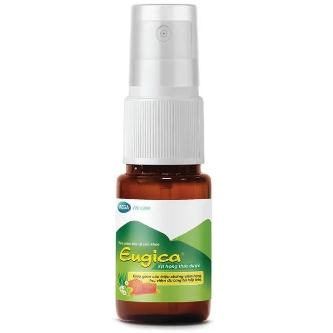 Hình ảnh chai Xịt Họng Thảo Dược Eugica Mega We Care