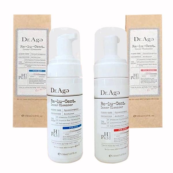 Hình ảnh thực tế dung dịch vệ sinh Dr Age Re-Lu-Cent Inner Cleanser phiên bản 2