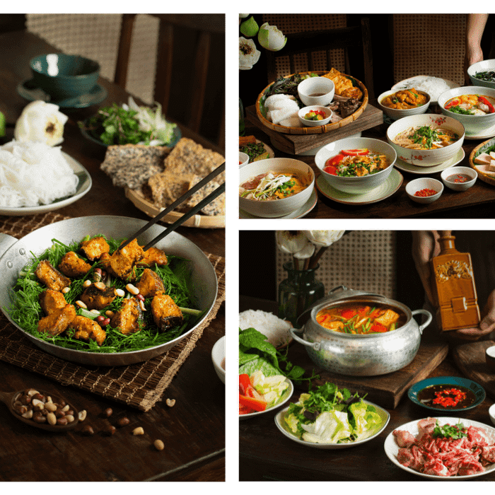 Món chả cá Lã Vọng thơm ngon tại Gánh Phố Cổ