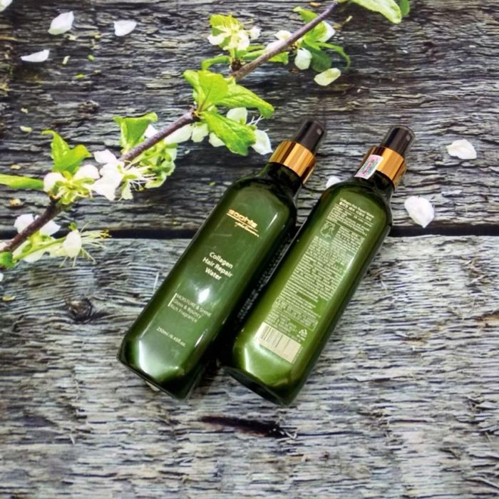 Xịt dưỡng tóc Sophia Collagen Hair Repair Water phiên bản 2 - Nâng cấp công thức dưỡng chất, giúp tóc chắc khỏe từ gốc đến ngọn.
