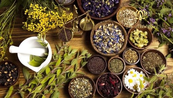 Hình ảnh liệu trình gội đầu thảo dược tại An Nhiên Spa