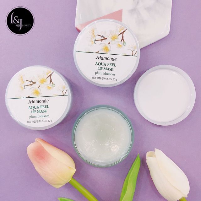 Hình ảnh mặt nạ môi Mamonde Aqua Peel Lip Mask phiên bản hoa mận (ảnh 2)