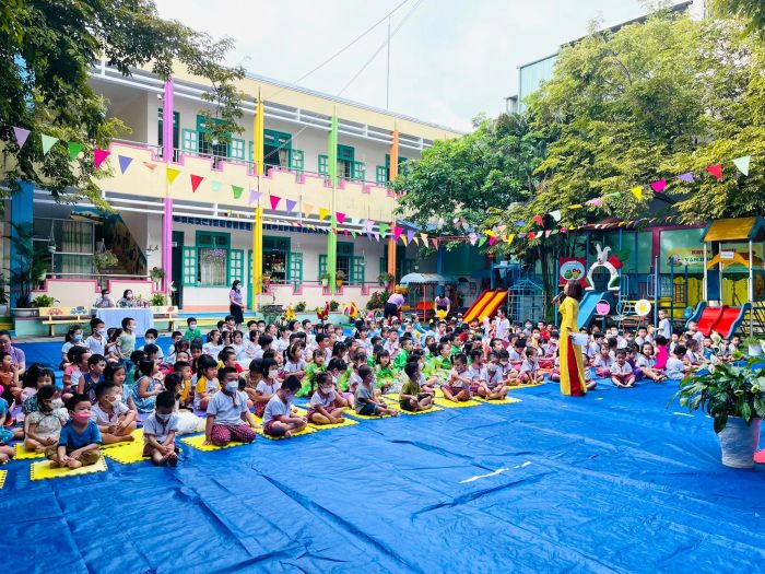 Hình ảnh không gian học tập hiện đại tại Trường Mẫu giáo Hương Sen