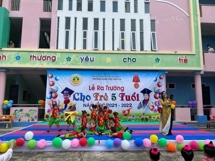 Hình ảnh lớp học hiện đại tại Trường Mầm non Sơn Ca