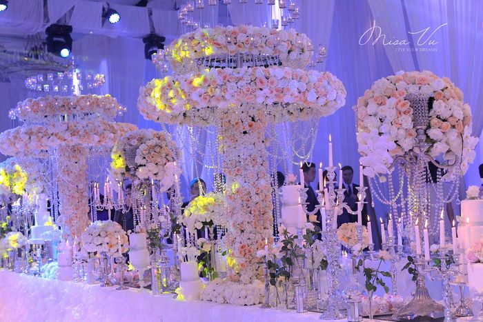 Hình ảnh tiệc cưới sang trọng từ Misa Vu Luxury Events