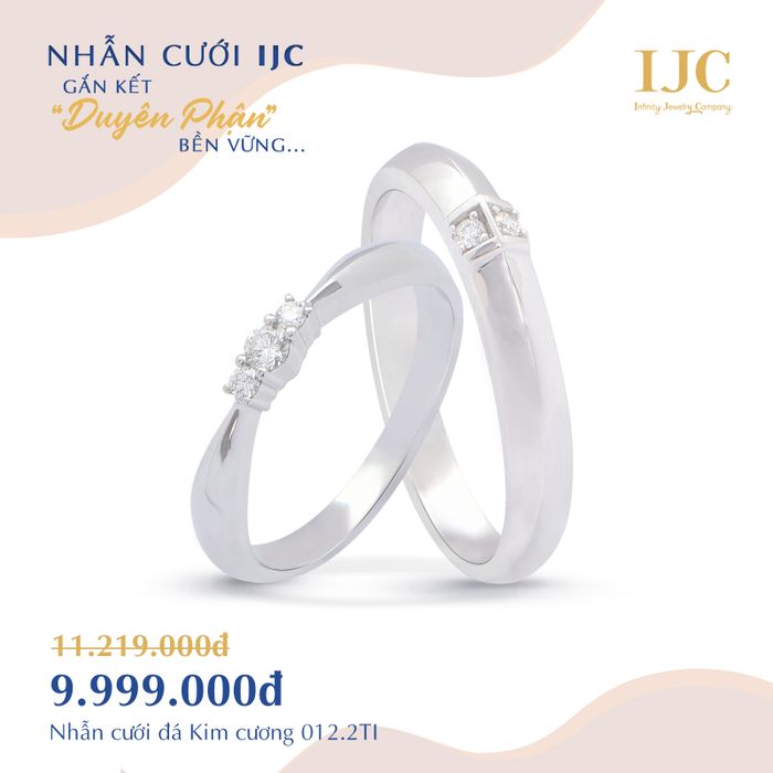 Bộ sưu tập nhẫn cưới tinh xảo tại IJC