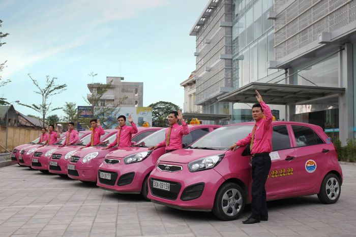 Hình ảnh Taxi Hoàng Anh - Biểu tượng màu hồng Hải Phòng