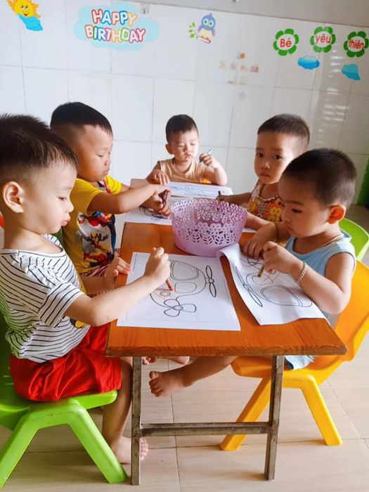 Góc học tập sáng tạo tại Mầm non Ngôi Sao Nhỏ