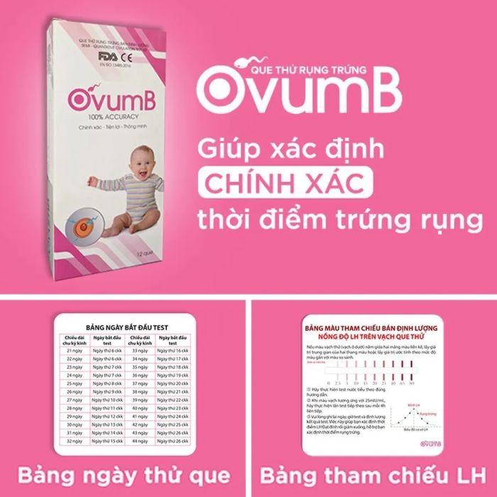 Hình ảnh minh họa Que Thử Rụng Trứng OvumB - Phiên bản nâng cao