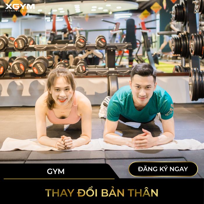 Không gian tập luyện hiện đại tại XGYM Fitness & Yoga Hương Giang