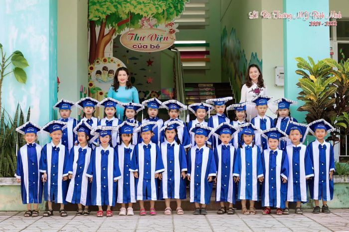 Hình ảnh khuôn viên xanh mát tại Trường Mẫu giáo Bình Minh