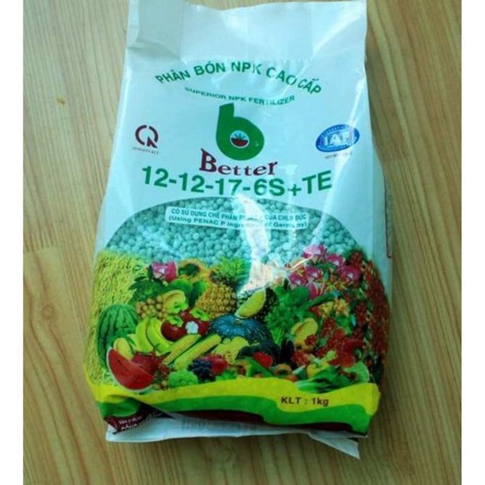 Hình ảnh phân bón NPK Better Xanh 12-12-17-16S+TE