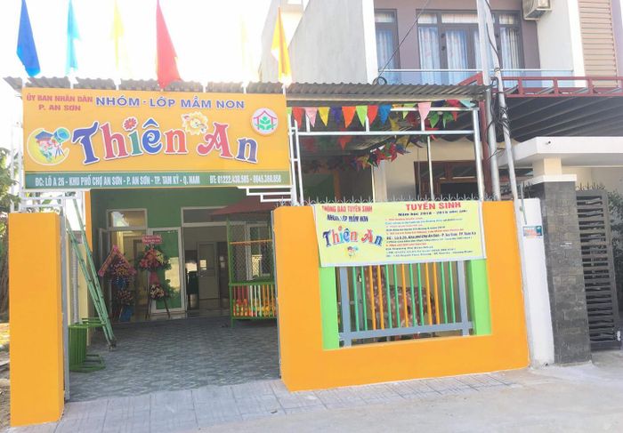Hình ảnh không gian học tập tại Mầm non Thiên An