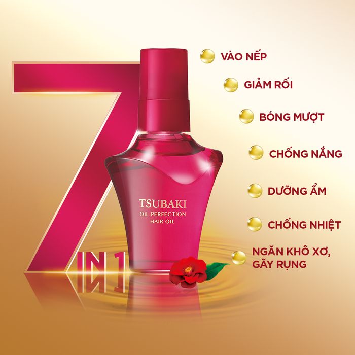 Hình ảnh thực tế Dầu Dưỡng Tóc Tsubaki Oil Perfection