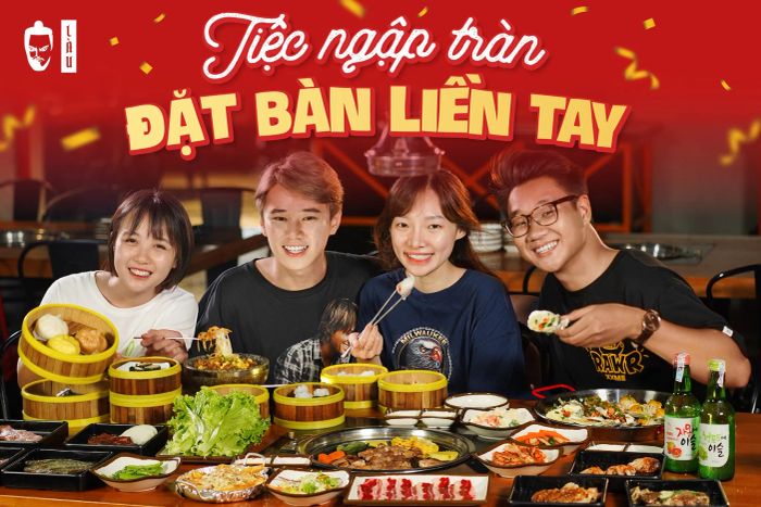 Không gian hiện đại và ấm cúng tại nhà hàng Làu Buffet