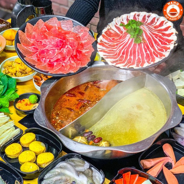 Không gian ấm cúng và sang trọng tại Lẩu Wang
