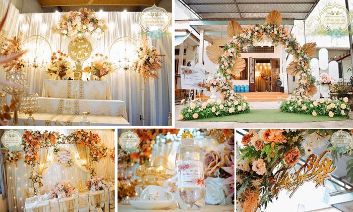 Không gian tiệc cưới outdoor ấn tượng từ Cưới Hỏi Biên Hòa