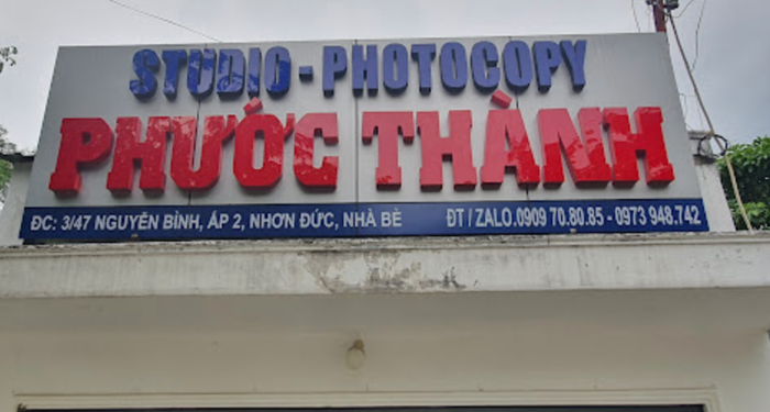Hình ảnh thực tế tại Studio Ảnh & Photocopy Phước Thành