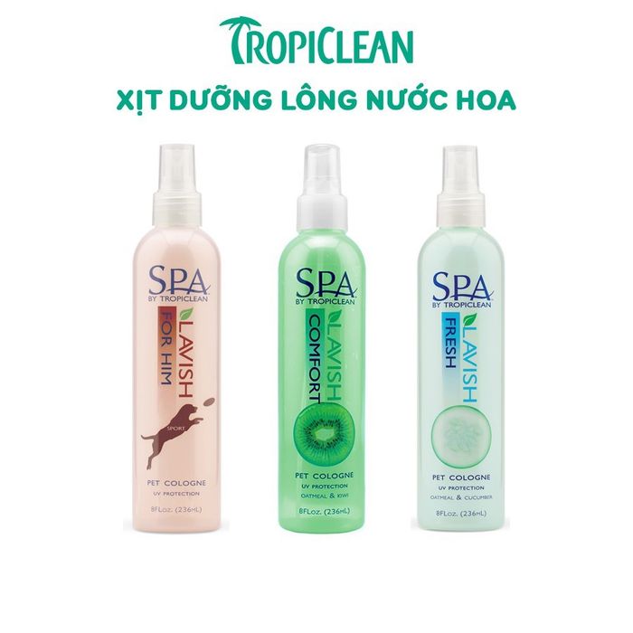 Bộ sưu tập hình ảnh xịt dưỡng lông Tropiclean SPA