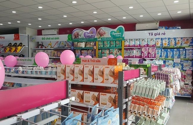Không gian trưng bày sản phẩm sang trọng tại Con Cưng