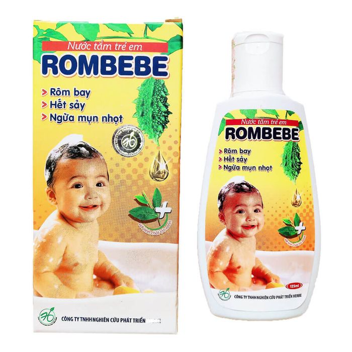 Hình ảnh chai nước tắm ROMBEBE chính hãng