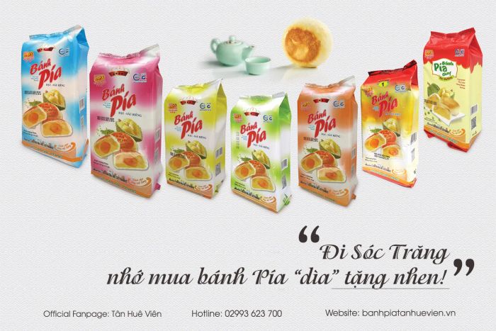Bánh pía Tân Huê Viên ảnh 1 - Bộ sưu tập bánh pía đa dạng với bao bì tinh tế, từ hộp giấy truyền thống đến thiết kế hiện đại, thể hiện sự kết hợp hài hòa giữa nét xưa và nay.