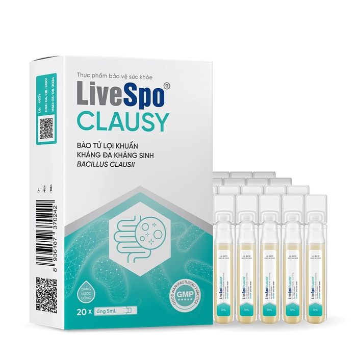 Hình ảnh bao bì sản phẩm LiveSpo Clausy chính hãng