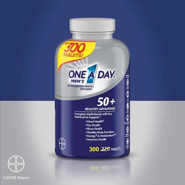 Hình ảnh chi tiết viên uống One A Day Men's 50+ với công thức độc quyền từ Mỹ