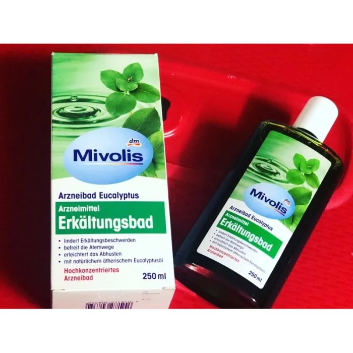 Hình ảnh thực tế tinh dầu tắm Mivolis Erkaltungs Bad