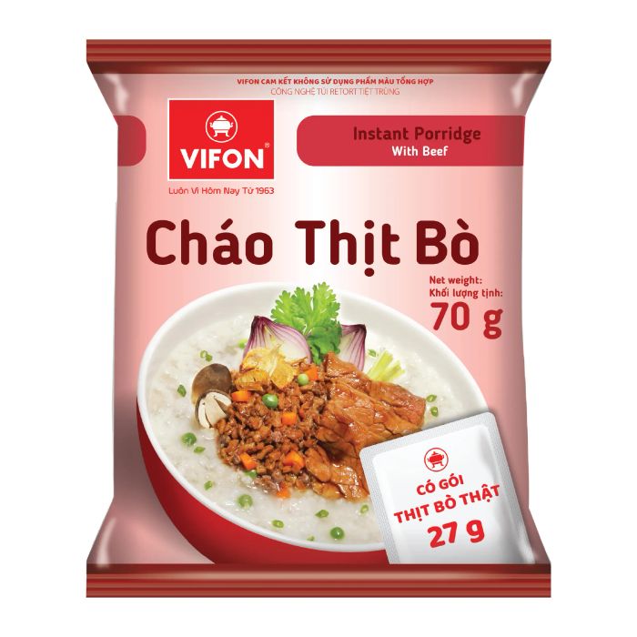 Bộ sưu tập hình ảnh cháo Vifon đa dạng hương vị