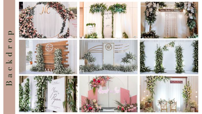 Hình ảnh không gian tiệc cưới sang trọng được thiết kế bởi JOY