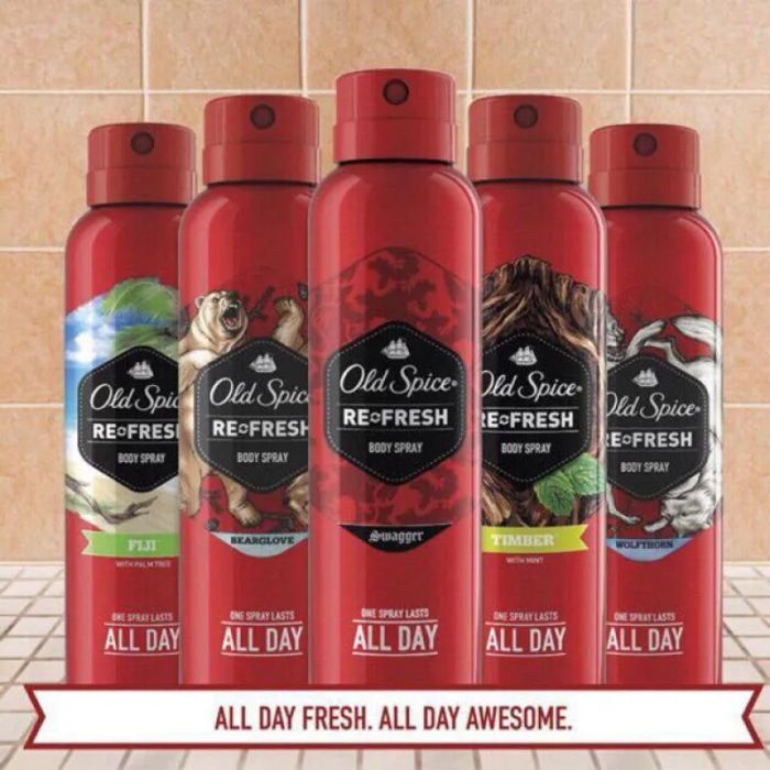 Hình ảnh chân thực Xịt Khử Mùi Old Spice phiên bản nam tính