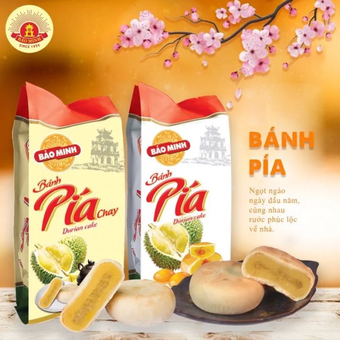 Hình ảnh bánh pía Bảo Minh - Nghệ thuật trình bày đầy tinh tế