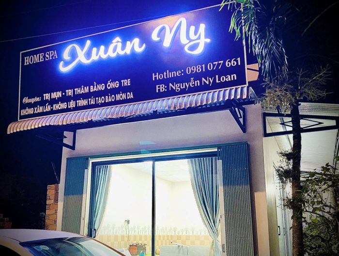 Hình ảnh quy trình nặn mụn lăn ống tre tại Ny Loan
