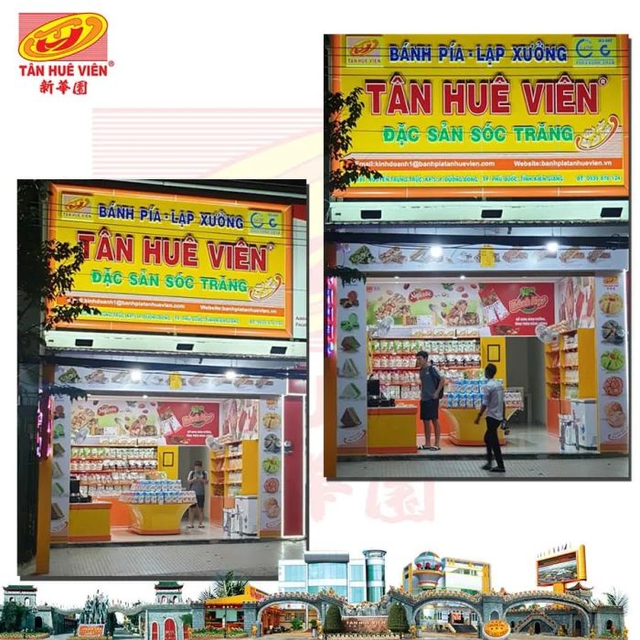 Bánh pía Tân Huê Viên ảnh 3 - Bộ sưu tập bánh pía đa dạng với nhiều loại nhân từ truyền thống đến hiện đại, được đóng gói tinh tế trong những hộp quà sang trọng.