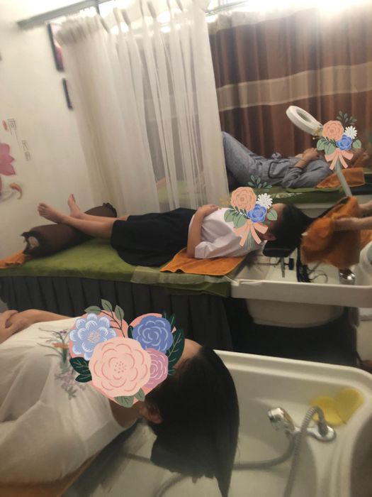 Không gian chăm sóc tóc tại Gạo Spa