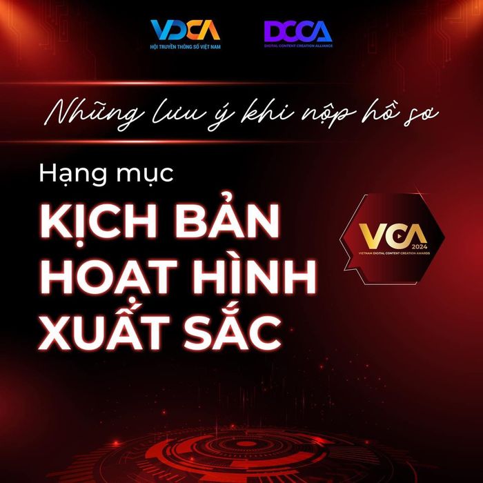 Hình ảnh minh họa hạng mục Kịch bản Hoạt hình Xuất sắc
