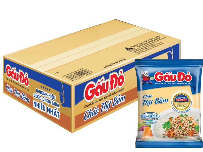 Hình ảnh cháo ăn liền Gấu Đỏ - Sự hoàn hảo từ công nghệ SE-BEST