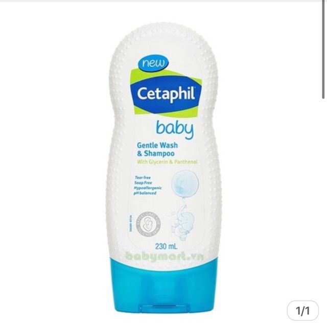 Hình ảnh sữa tắm gội Cetaphil Baby chính hãng