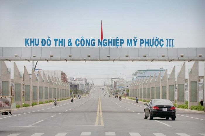 Toàn cảnh Khu công nghiệp Mỹ Phước 3 - Hình ảnh minh họa không gian sản xuất hiện đại và hạ tầng đồng bộ