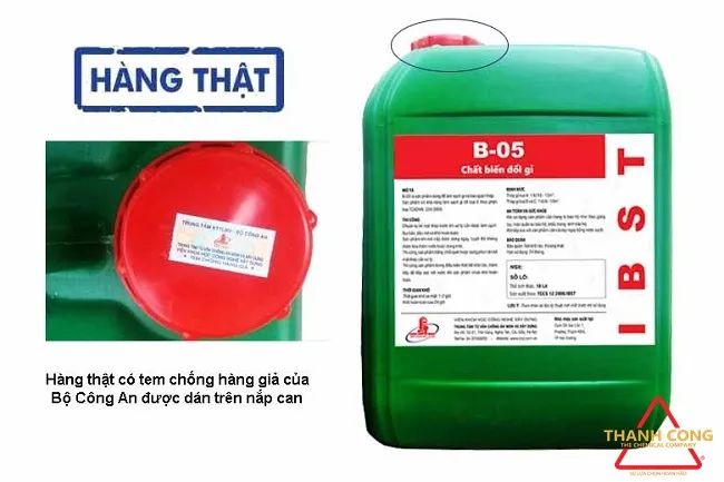 Hình ảnh minh họa chất tẩy gỉ B05
