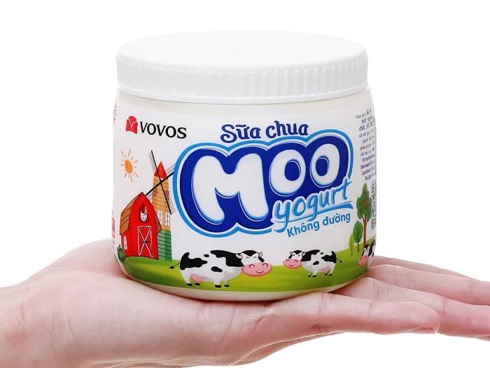 Hình ảnh sữa chua Moo không đường - Thanh khiết tự nhiên