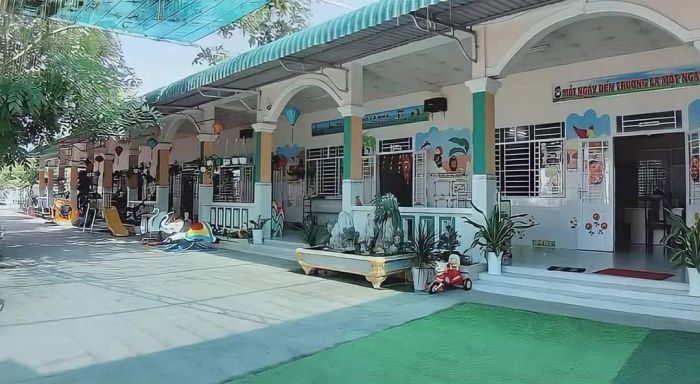 Hình ảnh khu vui chơi sáng tạo tại Mầm non Mai Hồng
