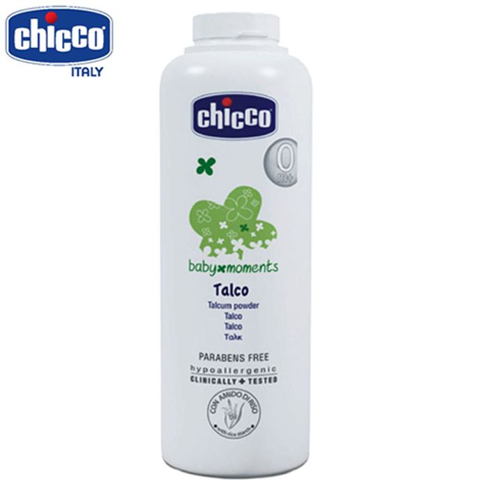 Hình ảnh minh họa: Phấn rôm Chicco với thiết kế sang trọng cùng hộp đựng tiện lợi