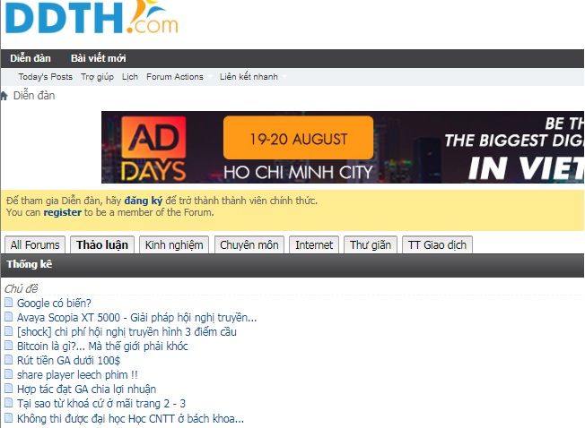 Hình ảnh nổi bật từ diễn đàn công nghệ Ddth.com