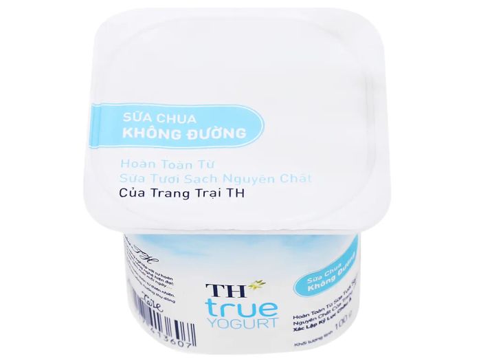 Hình ảnh sữa chua TH true YOGURT không đường phiên bản đặc biệt