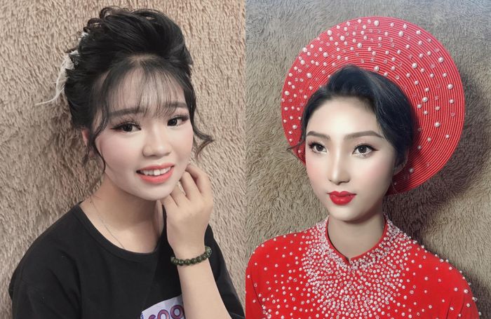 Hình ảnh trang điểm cô dâu tại Áo Cưới Noilan