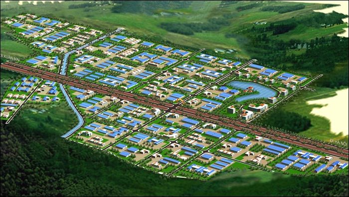 Toàn cảnh Khu công nghiệp Phú Nghĩa - Hình ảnh minh họa không gian sản xuất và đô thị hài hòa